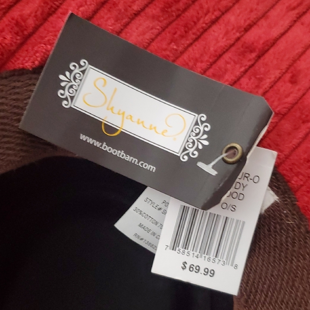 Shyanne Eastwood Red Corduroy Cowboy Hat - Women's Ribbed Fashion Hat - Picture 8 of 10